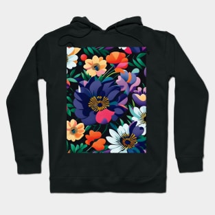 Colorful Anemones Abstract Artwork Hoodie